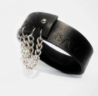 Bracelet cuir "CJV" 16€